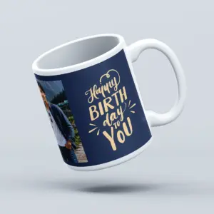 Birthday Memories personalized birthday photo mug with custom photos