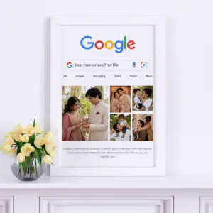 White Frame with Photo